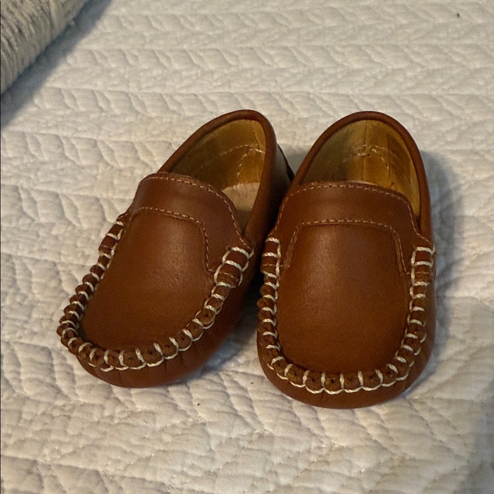 Elephantito Tan Kids Moccasins